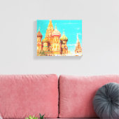 Rusland-architectuur van het Rode Plein van Moskou Canvas Afdruk (Insitu (Woonkamer))
