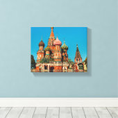 Rusland-architectuur van het Rode Plein van Moskou Canvas Afdruk (Insitu (Houten vloer))