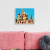Rusland-architectuur van het Rode Plein van Moskou Canvas Afdruk (Insitu (Woonkamer))