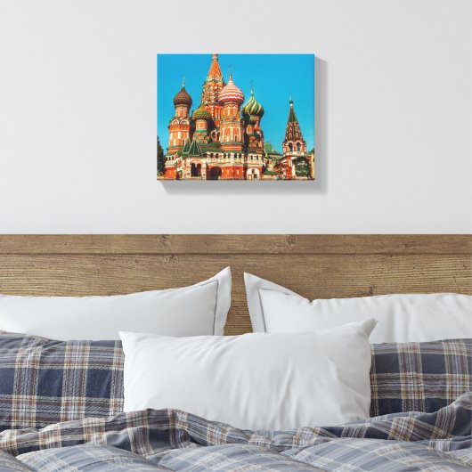 Rusland-architectuur van het Rode Plein van Moskou Canvas Afdruk (Insitu (Slaapkamer))