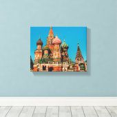Rusland-architectuur van het Rode Plein van Moskou Canvas Afdruk (Insitu (Houten vloer))