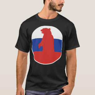 Rusland Beer Russische nationale dierenvlag T-shirt