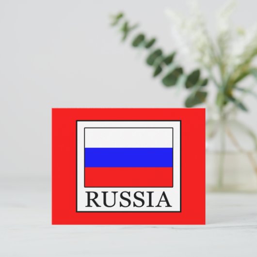 Rusland Briefkaart (Staand voorkant)