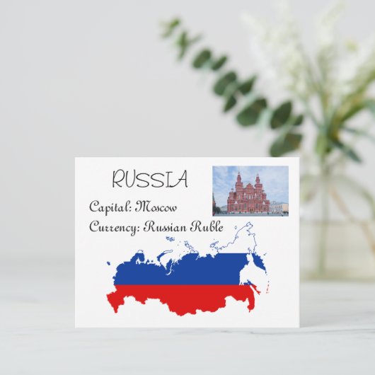 Rusland Briefkaart (Staand voorkant)