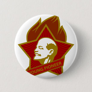 Rusland CCCP USSR Young Pioneer Ronde Button 5,7 Cm