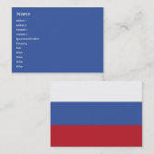 Rusland - Chubby Visitekaartje (Voorkant / Achterkant)