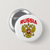 Rusland Crest Ronde Button 5,7 Cm (Voorkant /achterkant)
