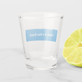 Rusland Democratisch Engels - Wit Blauw Wit Vlag Shot Glas (Achterkant)