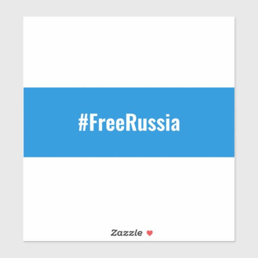 Rusland Democratisch Engels - Wit Blauw Wit Vlag Sticker (Vel)