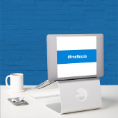 Rusland Democratisch Engels - Wit Blauw Wit Vlag Sticker