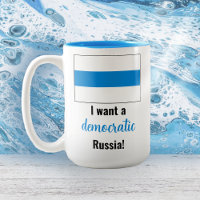 Rusland Democratisch Engels - Wit Blauw Wit Vlag