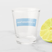 Rusland Democratisch Russisch - Wit Blauw Wit Vlag Shot Glas (Achterkant)