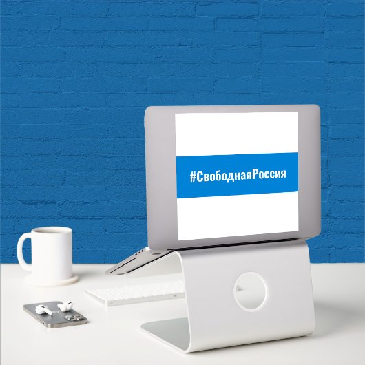 Rusland Democratisch Russisch - Wit Blauw Wit Vlag Sticker