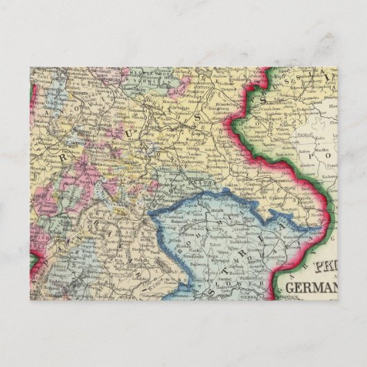 rusland en de duitse staten briefkaart (Voorkant)