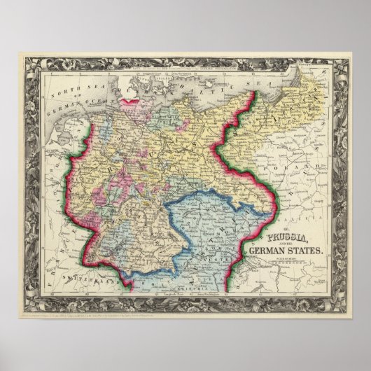 rusland en de duitse staten poster (Voorkant)