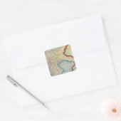 rusland en de duitse staten vierkante sticker (Envelop)