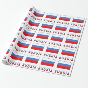 Rusland en de Russische vlag Cadeaupapier
