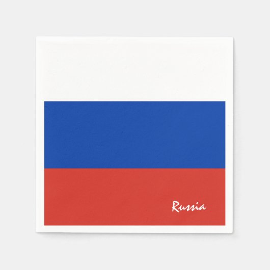 Rusland en de Russische vlag partij mode / sport f Servet (Voorkant)