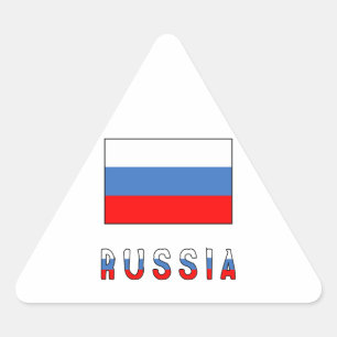 Rusland en de Russische vlag Sticker
