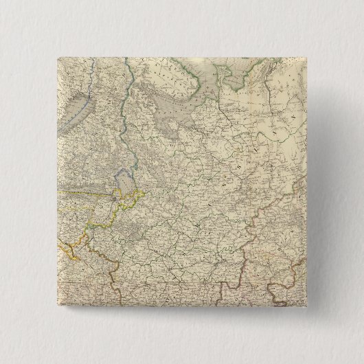 Rusland en Europa 5 Vierkante Button 5,1 Cm (Voorkant)