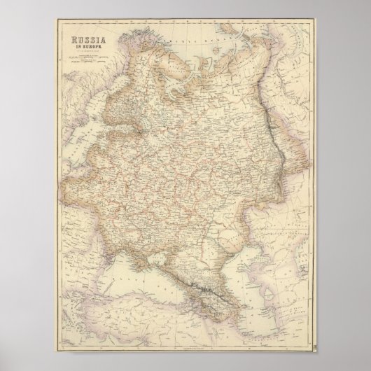 Rusland en Europa Poster (Voorkant)