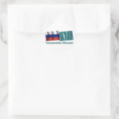 Rusland en oblast Sachalin Ronde Sticker (Tas)