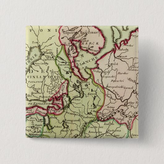Rusland en Oekraïne Vierkante Button 5,1 Cm (Voorkant)