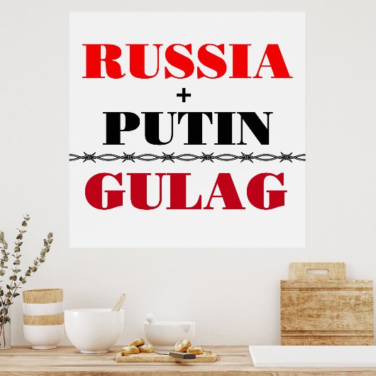 Rusland en Poetin Poster (Keuken)