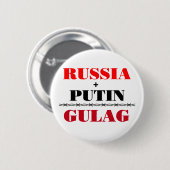 Rusland en Poetin Ronde Button 5,7 Cm (Voorkant /achterkant)