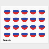 Rusland Fisheye Vlag Sticker (Vel)