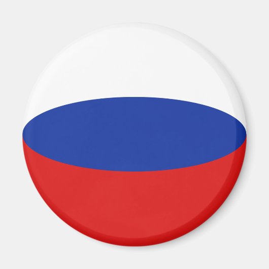 Rusland Fisheye Vlagmagneet Magneet (Voorkant)