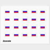 Rusland FLAG International Ronde Sticker (Vel)
