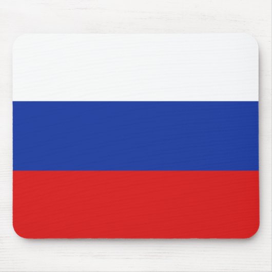 Rusland Flag Mousepad Muismat (Voorkant)