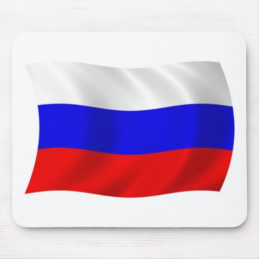Rusland Flag Mousepad Muismat (Voorkant)