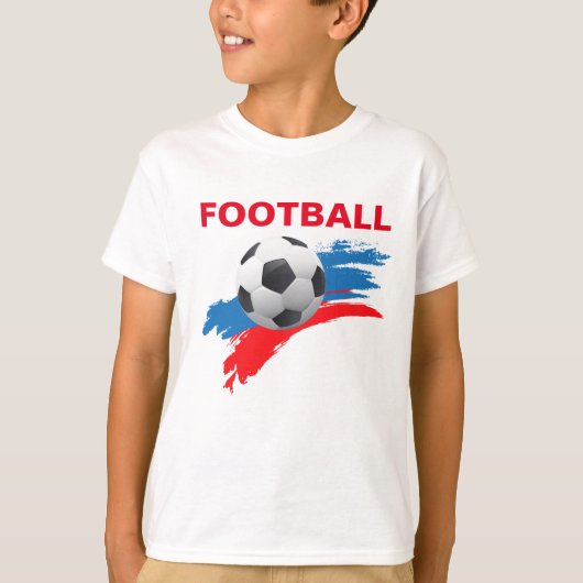 Rusland Football Boys T-shirt (Voorkant)