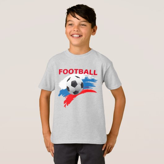 Rusland Football Boys T-Shirt (Voorkant volledig)