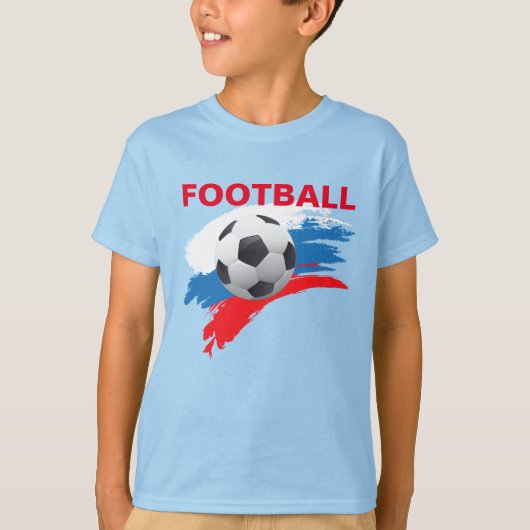 Rusland Football Boys T-Shirt (Voorkant)