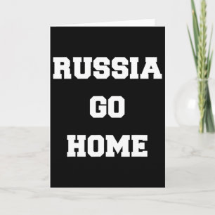 Rusland Ga Weg Ik Sta Bij Oekraïne Oekraïense Lief Kaart