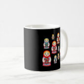 Rusland Gift Russische Nesting Dolls Matryoshka Re Koffiemok (Voorkant rechts)