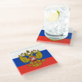 Rusland Glazen Onderzetter (Schuin)