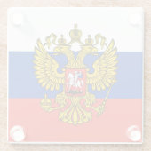 Rusland Glazen Onderzetter (Achterkant)