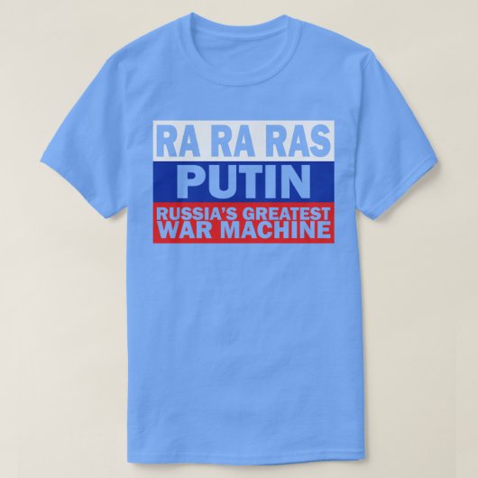 Rusland Grootste Machine Vlag Stijl T-shirt (Design voorkant)