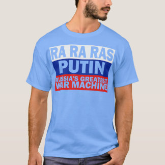 Rusland Grootste Machine Vlag Stijl T-shirt