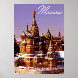 Rusland hoofdstad Moskou Kremlin Poster