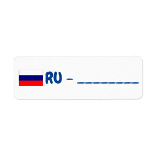 Rusland id postcrossing etiket
