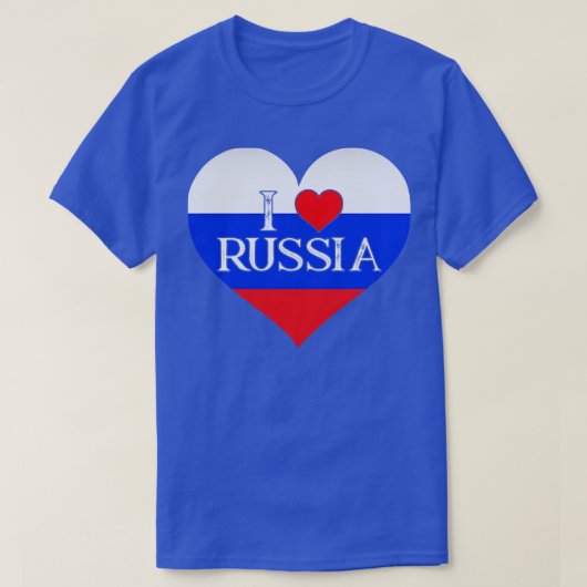 Rusland Ik hart Rusland Ik hou van Rusland T-shirt (Design voorkant)