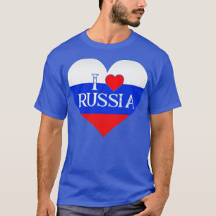 Rusland Ik hart Rusland Ik hou van Rusland T-shirt