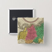 Rusland in Azië 2 Vierkante Button 5,1 Cm (Voorkant /achterkant)