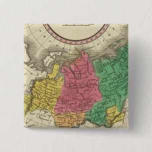 Rusland in Azië 2 Vierkante Button 5,1 Cm