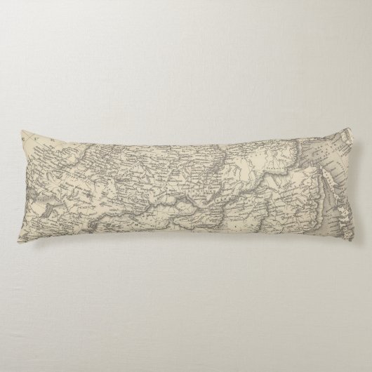 Rusland in Azië en Tartary Lichaamskussen (Voorkant)